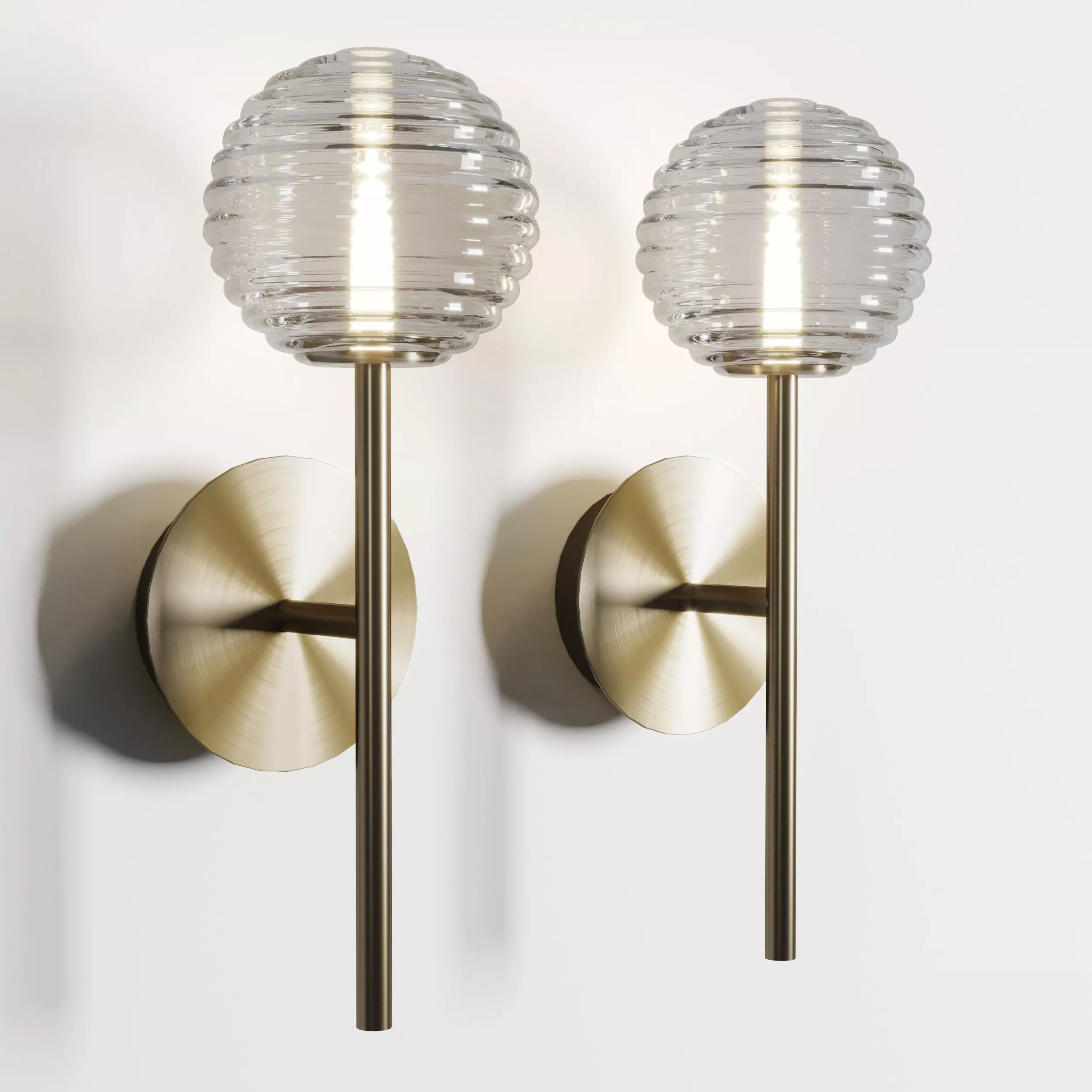 doul aromas wall light Low-poly 3D model_0