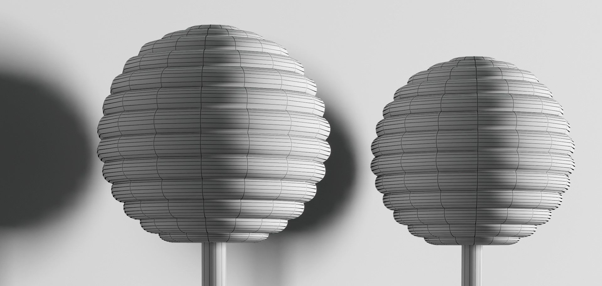 doul aromas wall light Low-poly 3D model_7