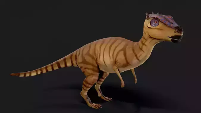 Dracorex Dinosaur Animated Low Poly