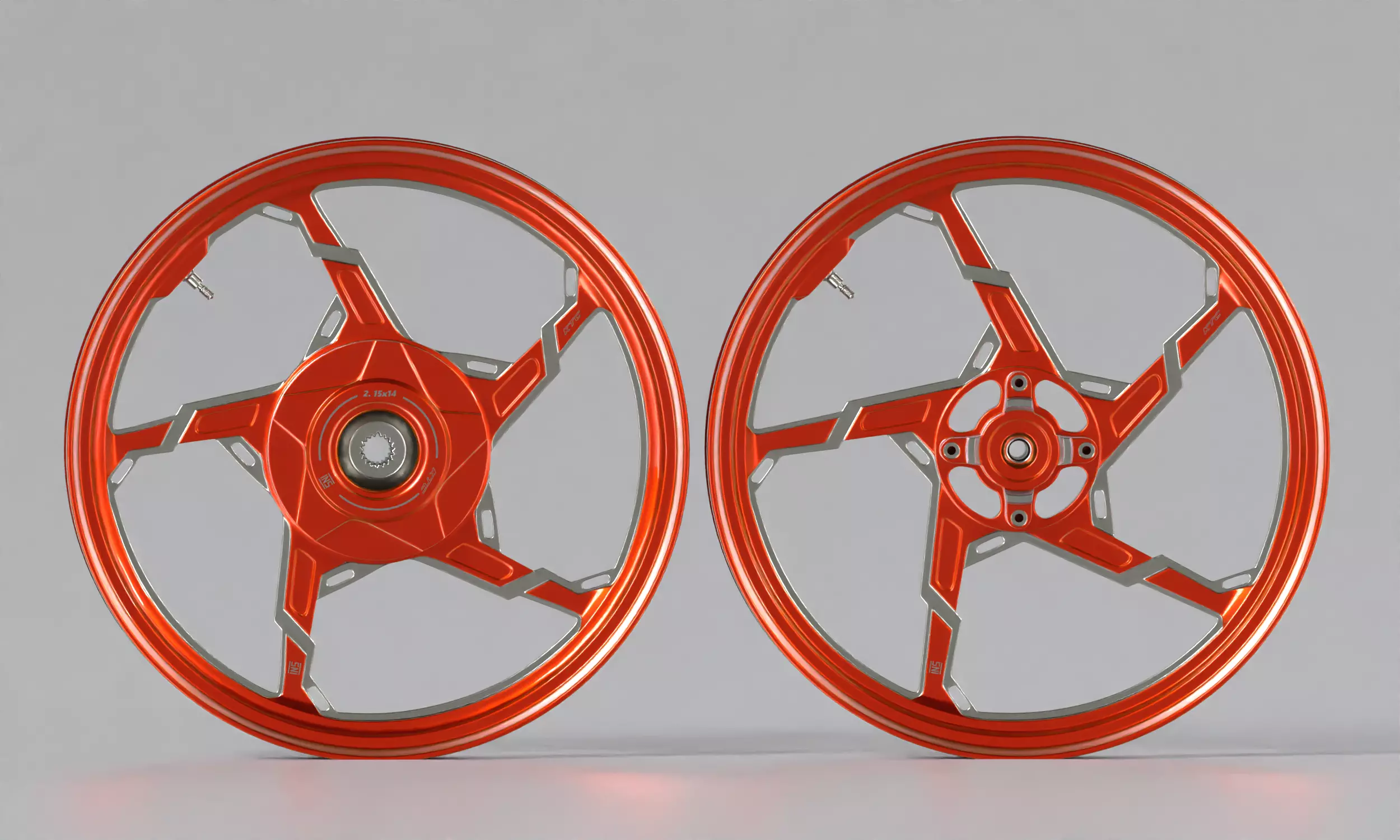 KTC Racing Rims Motorcycle 3D model_0