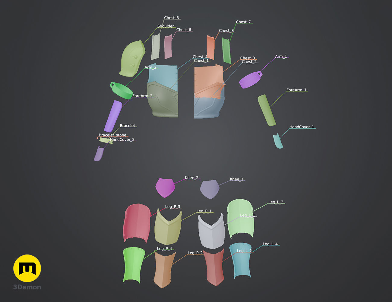 Raphtalia armor - The Rising of the Shield Hero 3D print model_4