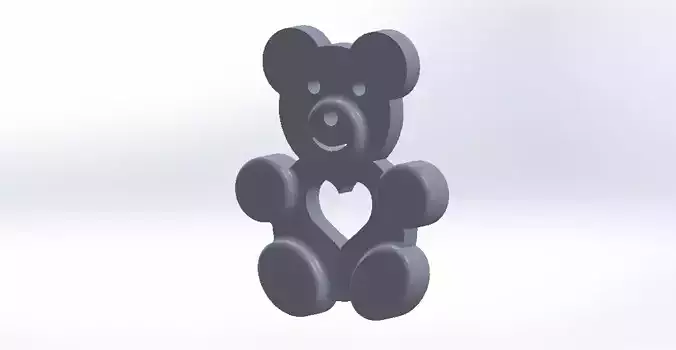 teddy bear 2 3D print model