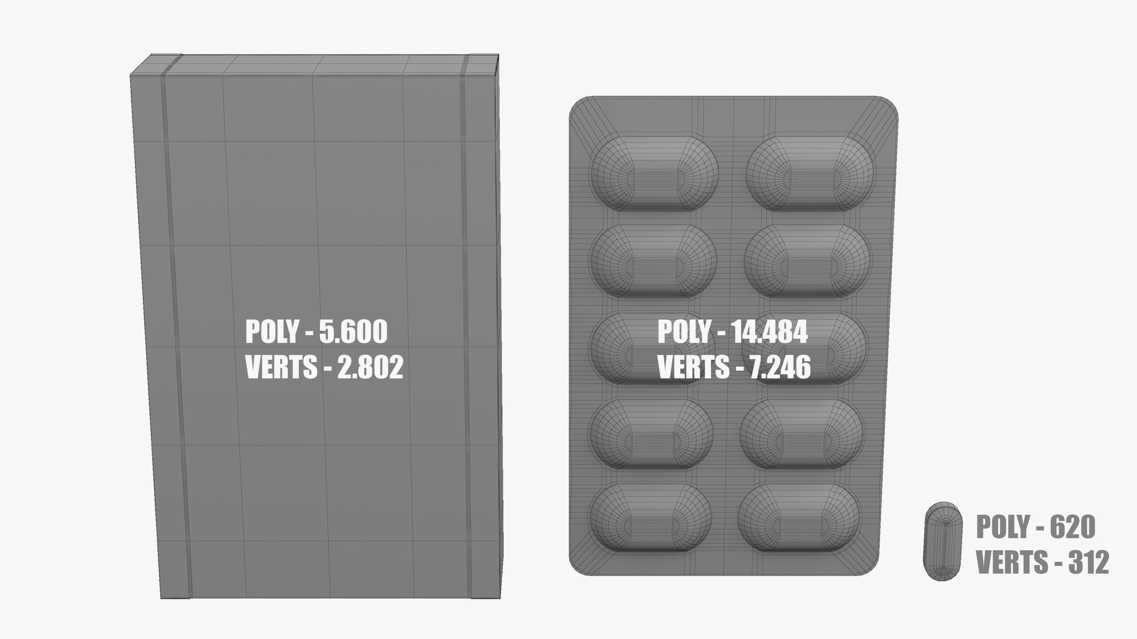 Tablet Blister and Cardboard Box 3D model_13