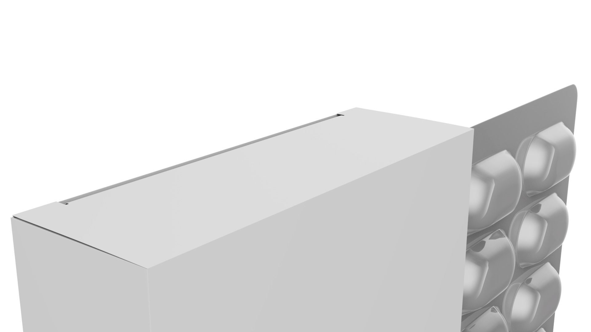 Tablet Blister and Cardboard Box 3D model_10