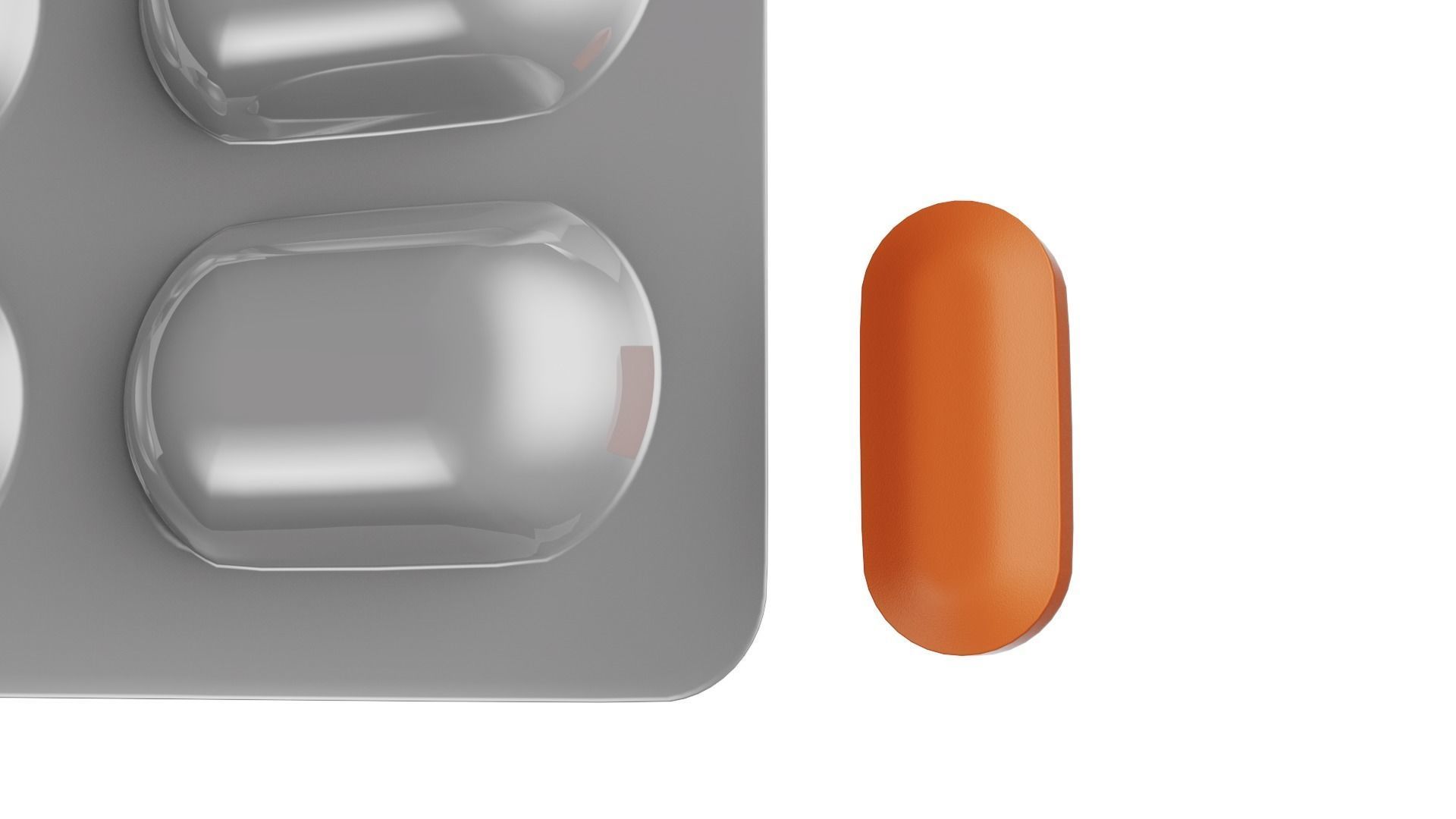 Tablet Blister and Cardboard Box 3D model_8