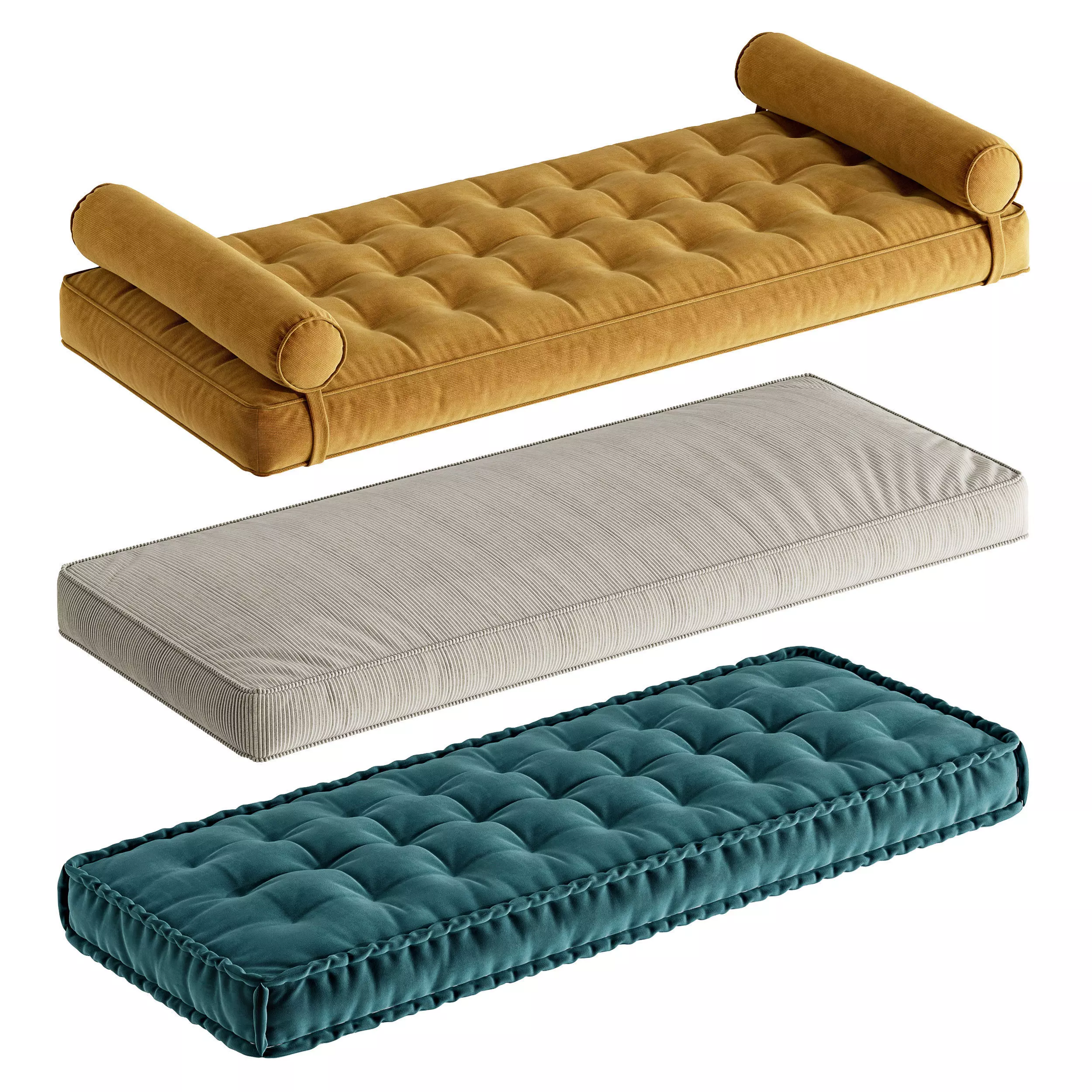 Seat Pillows Set 6 3D model_0