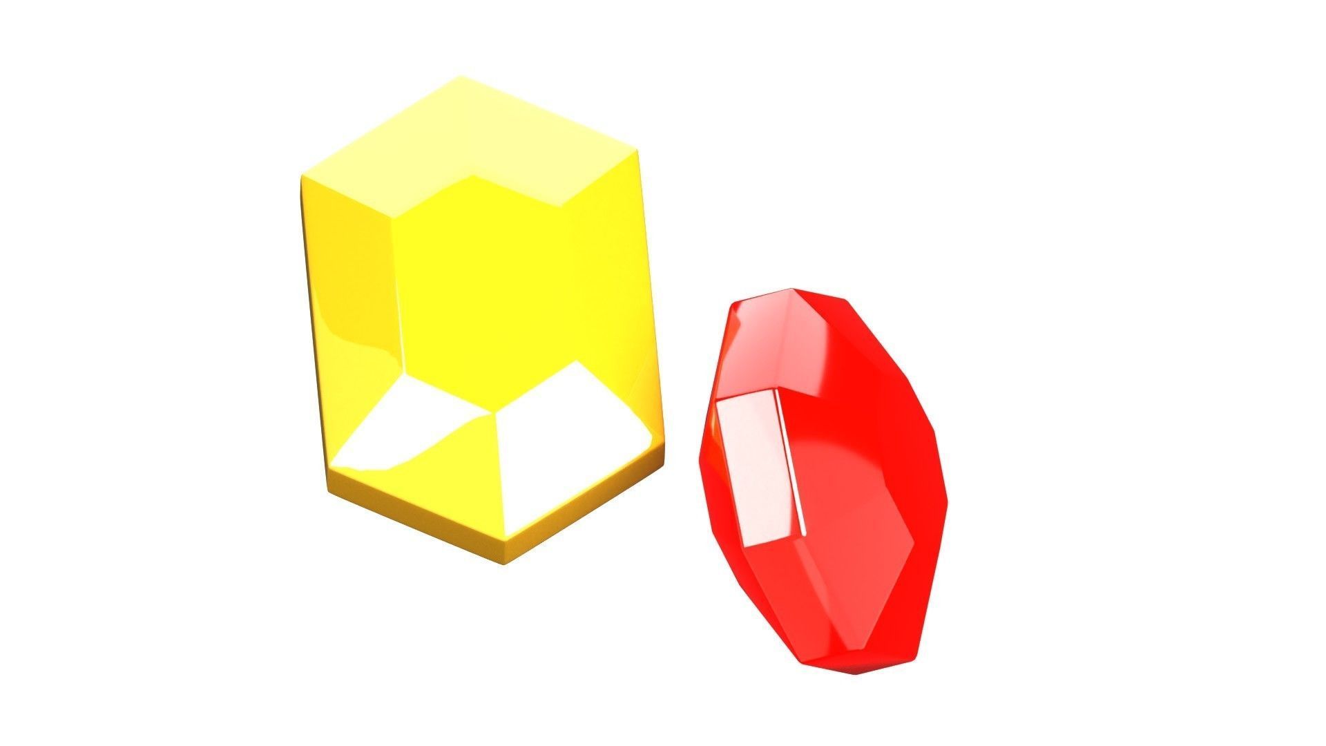 Gems 3D Illustration 3D model_18
