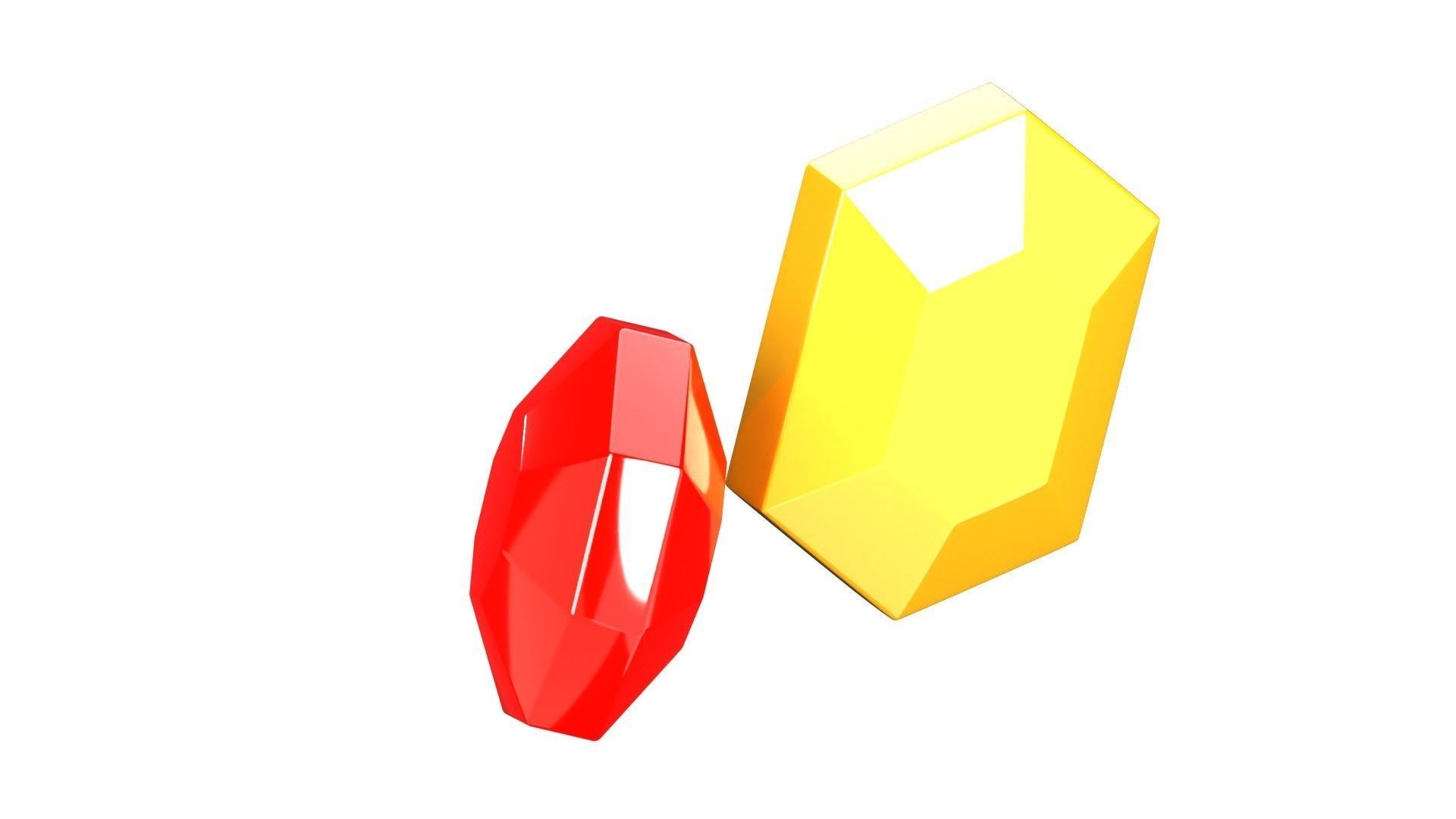 Gems 3D Illustration 3D model_7