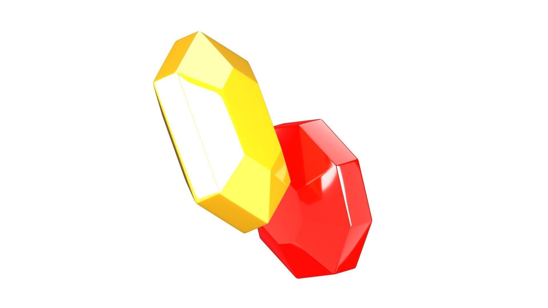 Gems 3D Illustration 3D model_15