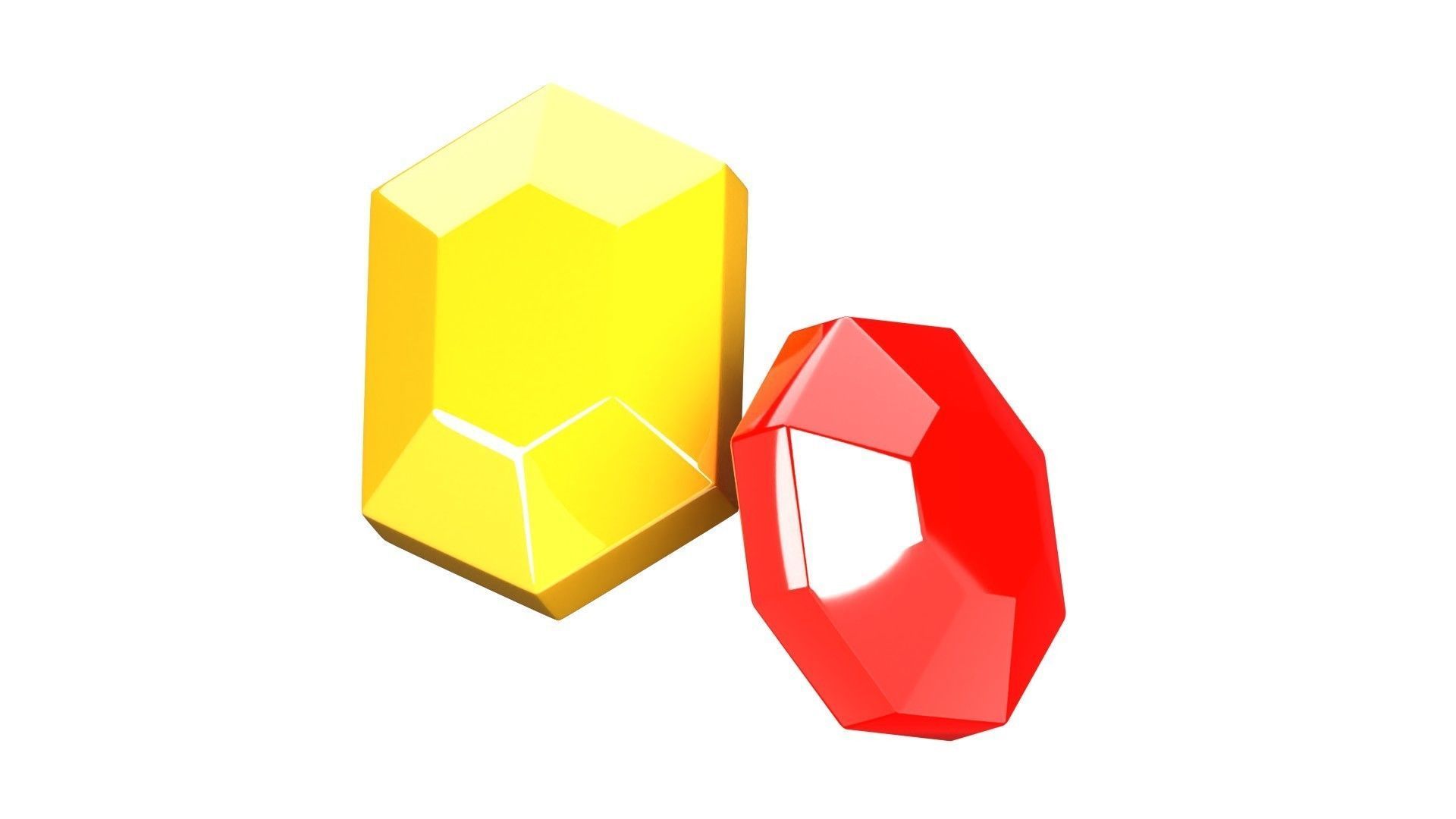 Gems 3D Illustration 3D model_19