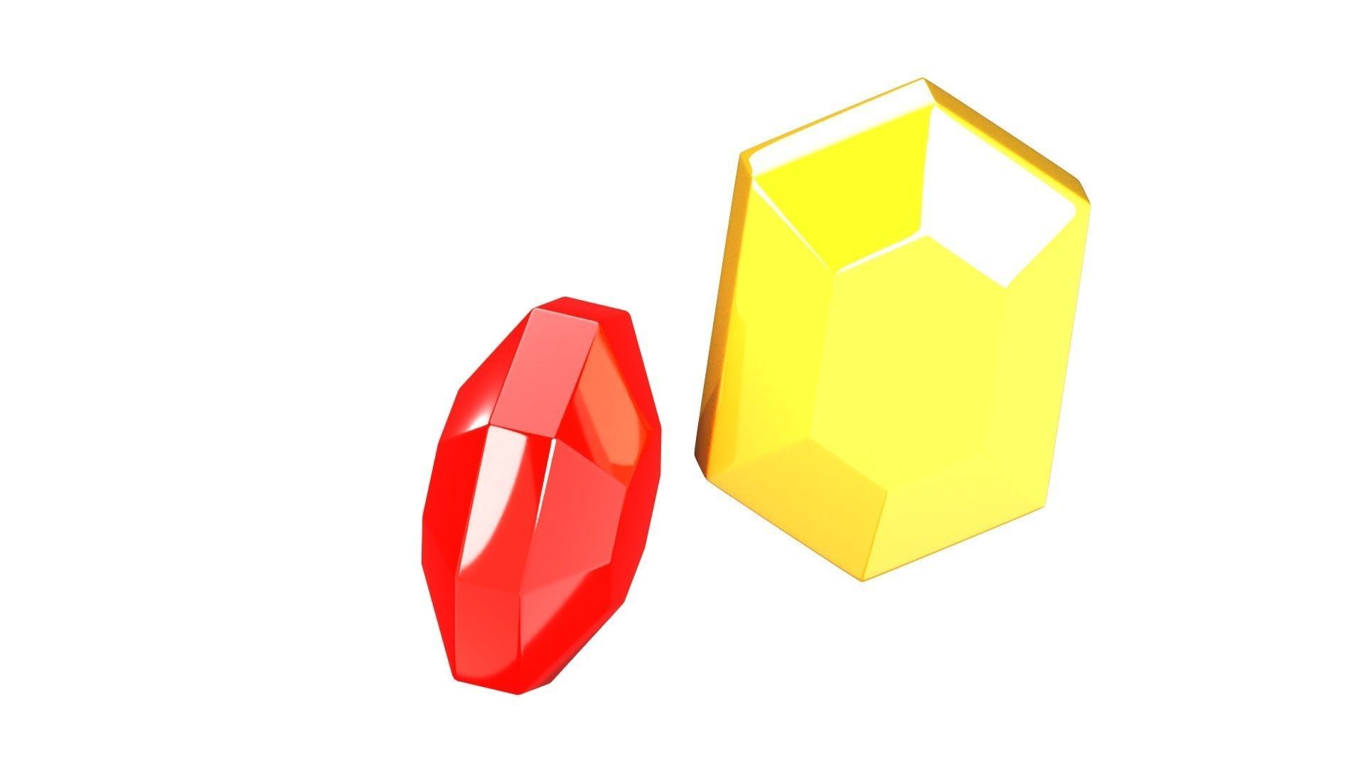 Gems 3D Illustration 3D model_8