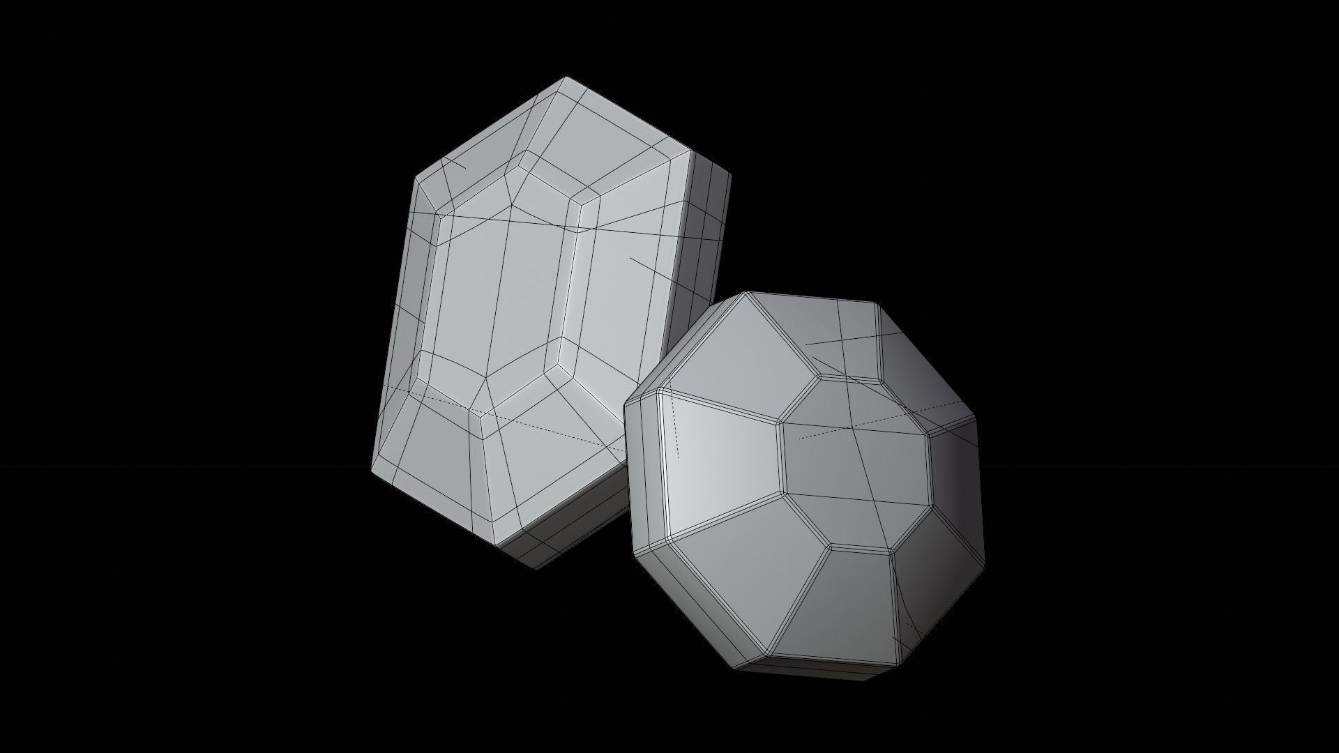 Gems 3D Illustration 3D model_1