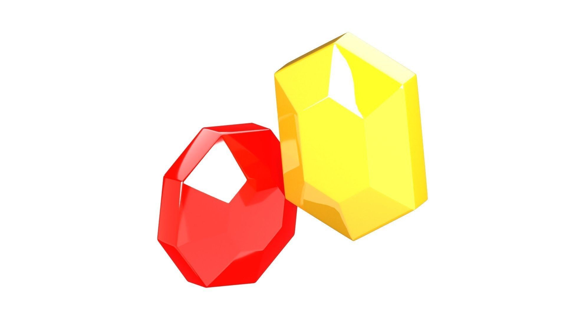 Gems 3D Illustration 3D model_10
