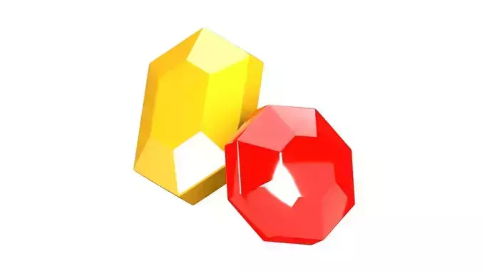 Gems 3D Illustration