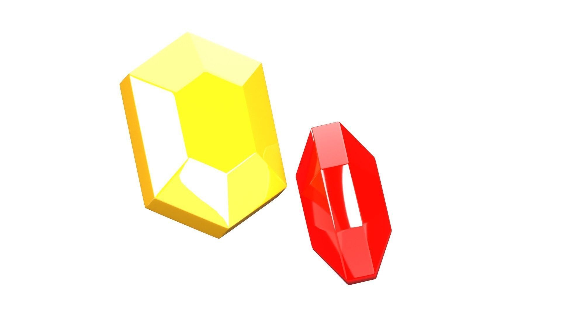 Gems 3D Illustration 3D model_17