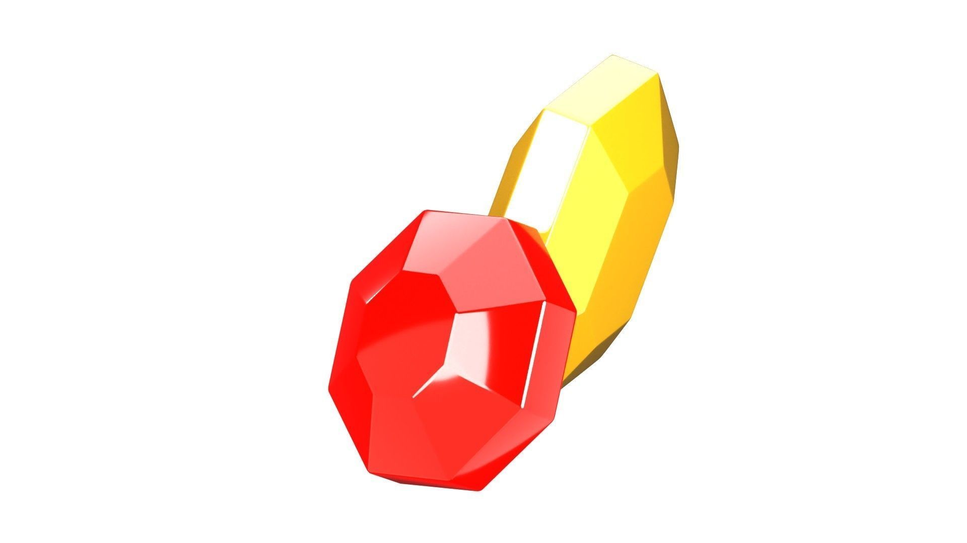 Gems 3D Illustration 3D model_5