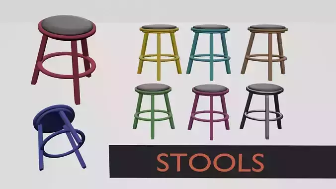Multi-colored Stool