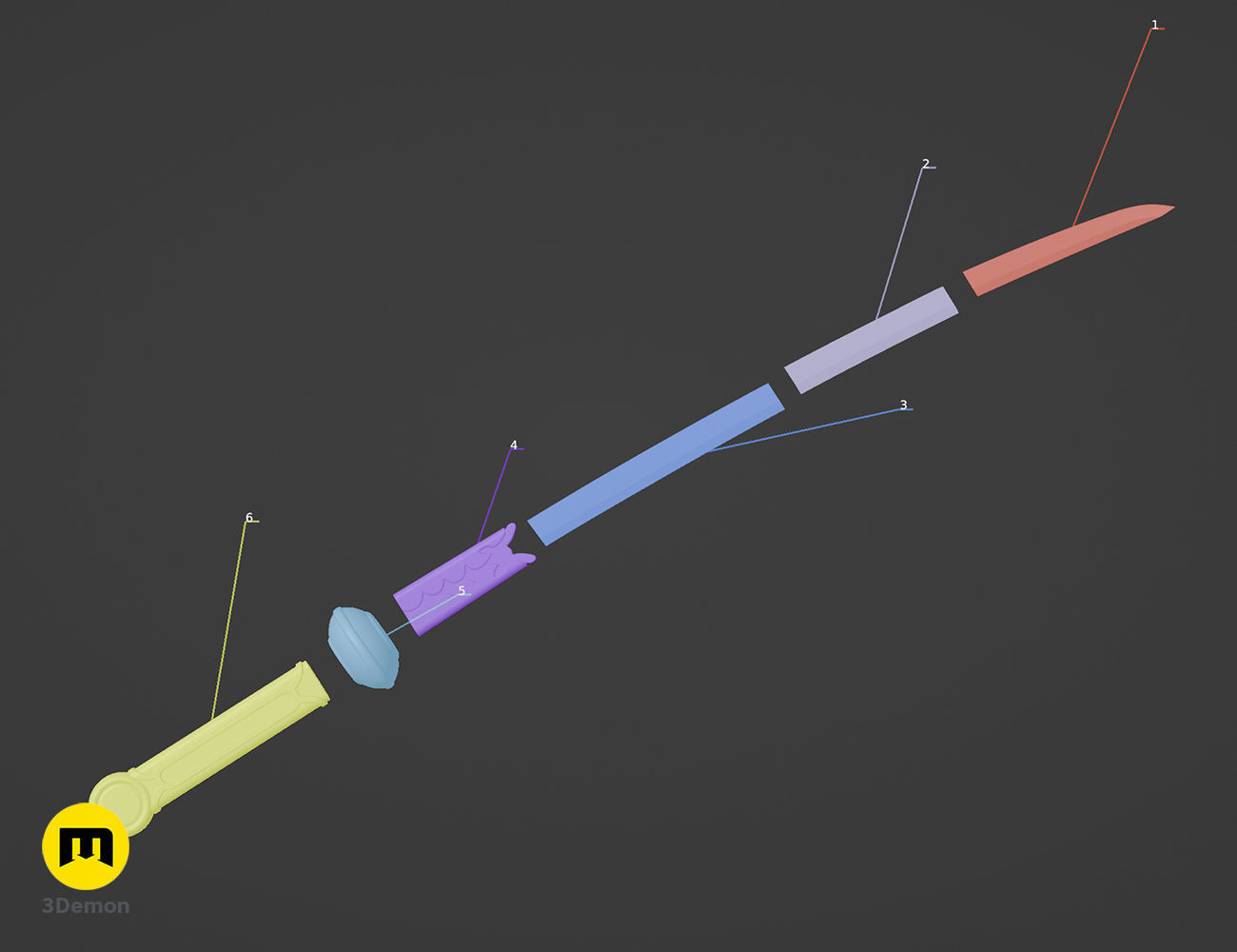 Raphtalia Vassal Katana - The Rising of the Shield Hero 3D print model_4