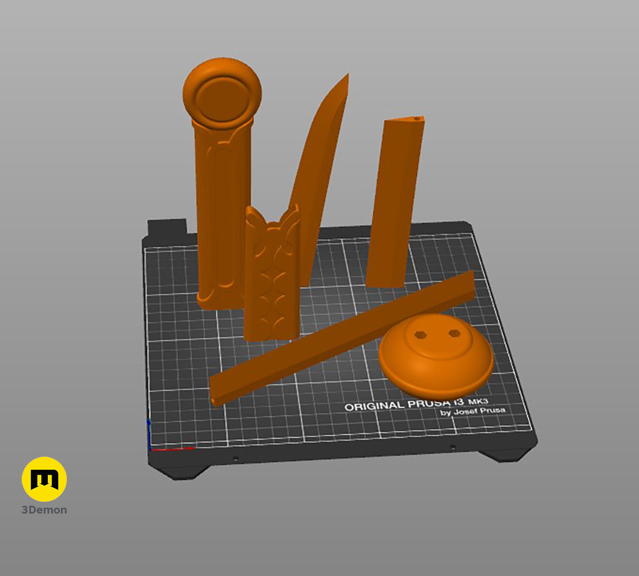 Raphtalia Vassal Katana - The Rising of the Shield Hero 3D print model_7