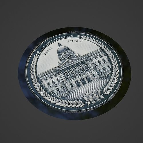 Building House Pendant Medallion 3D print model