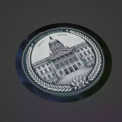 Building House Pendant Medallion