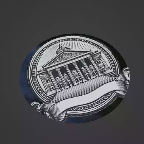 Building House Pendant Medallion