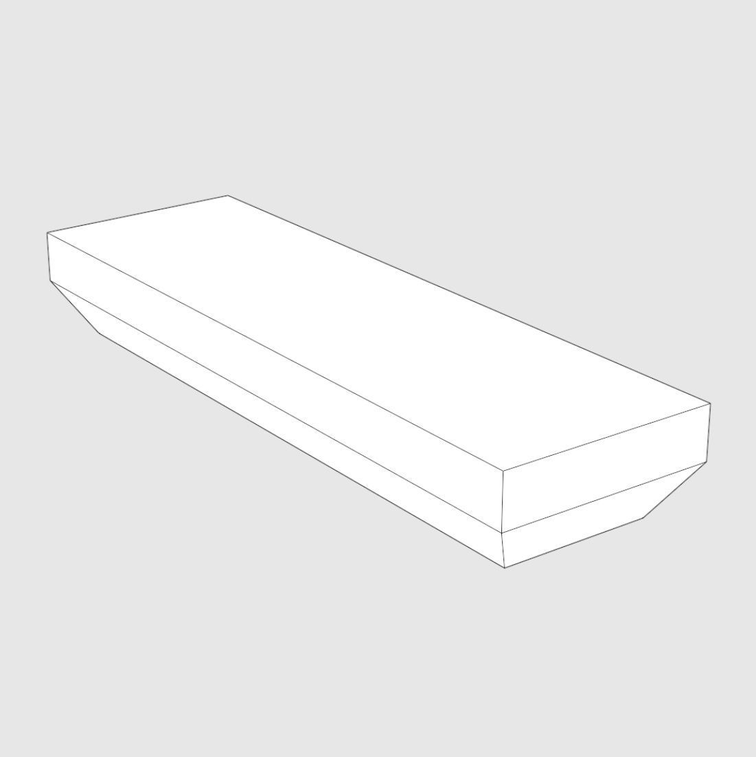 TV Remote Control Low-poly 3D model_2