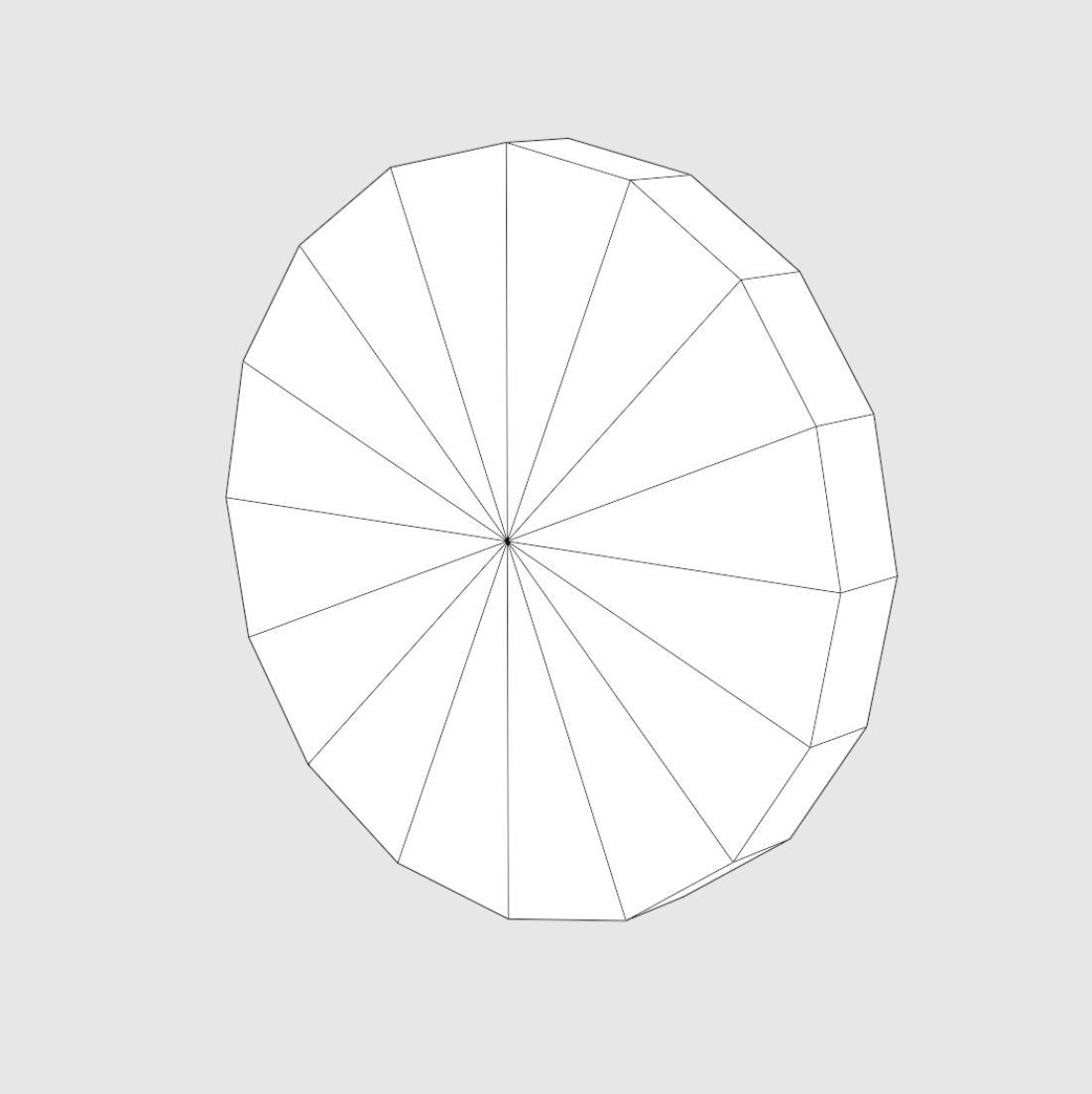 Old Wall Clock Low-poly 3D model_3