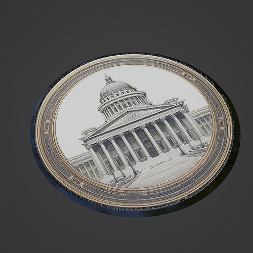 Building House Pendant Medallion 3D print model