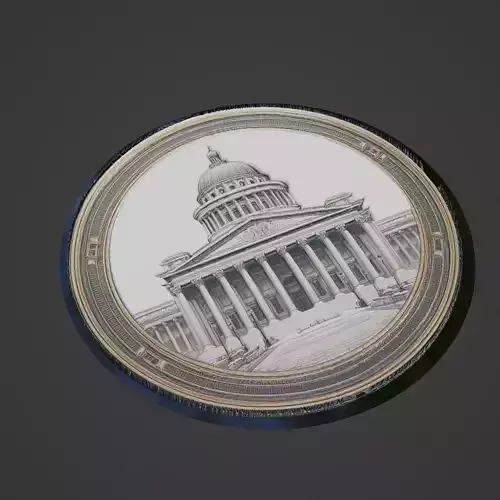 Building House Pendant Medallion