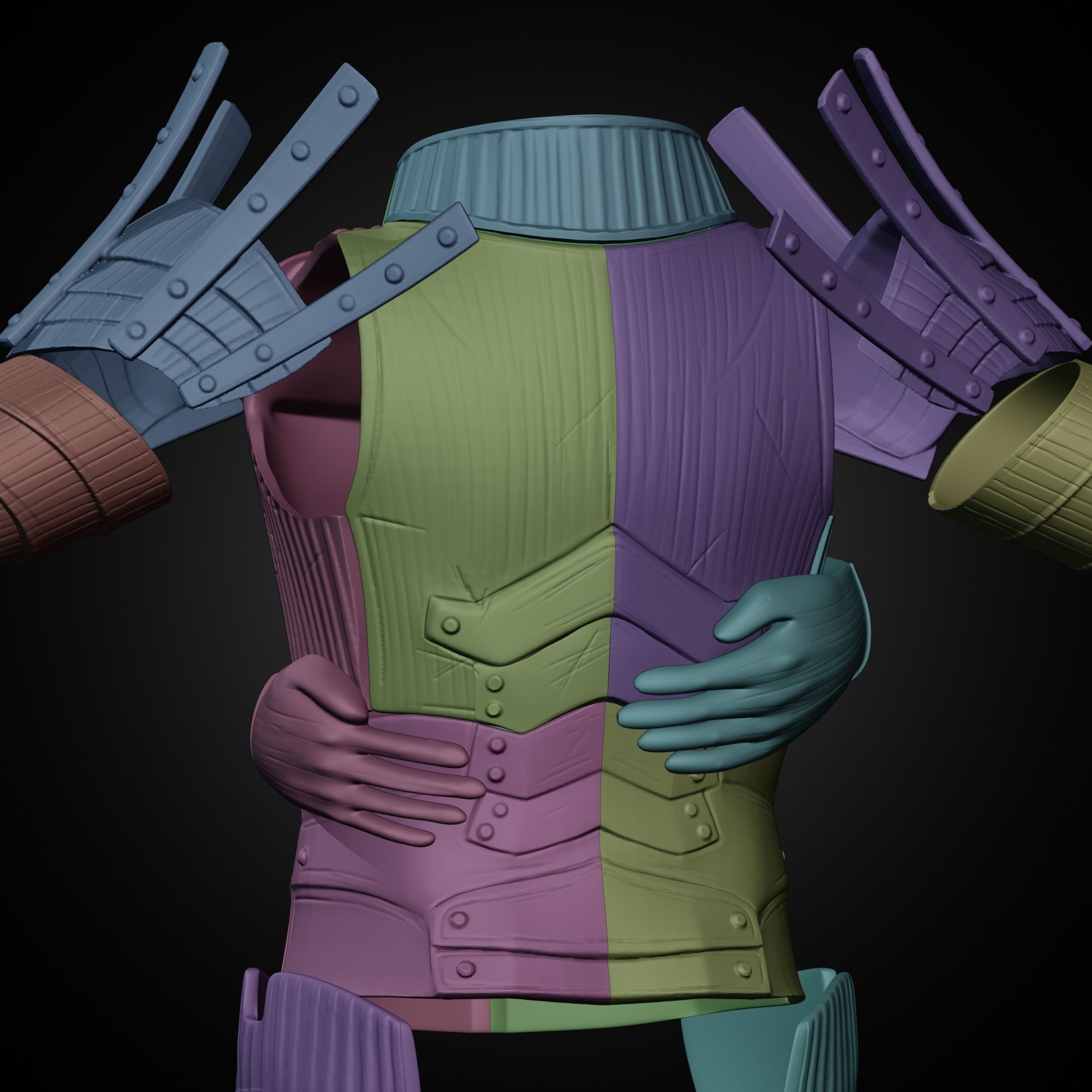 Dark Souls Lautrec Embraced Armor of Favor for Cosplay 3D print model_30