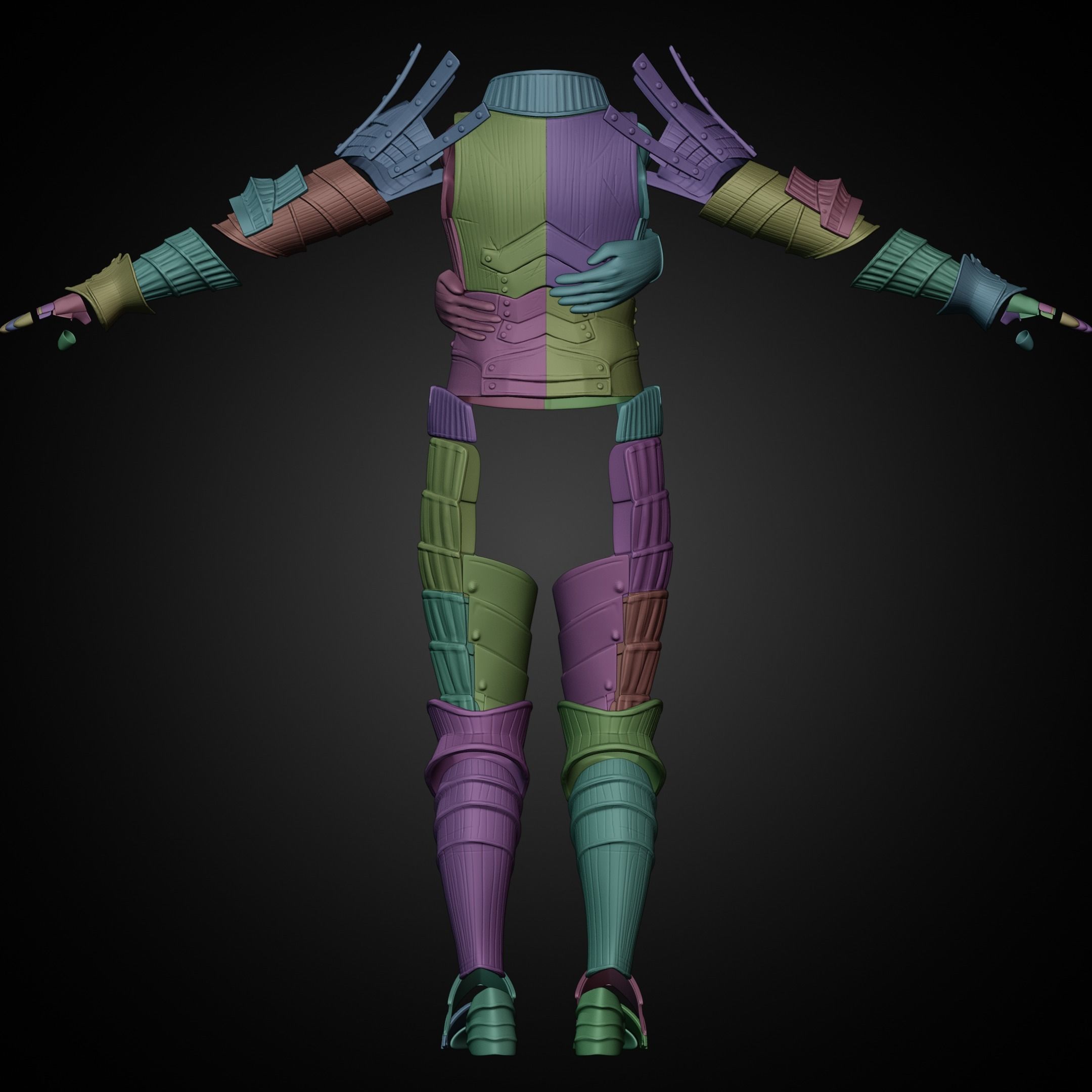 Dark Souls Lautrec Embraced Armor of Favor for Cosplay 3D print model_25