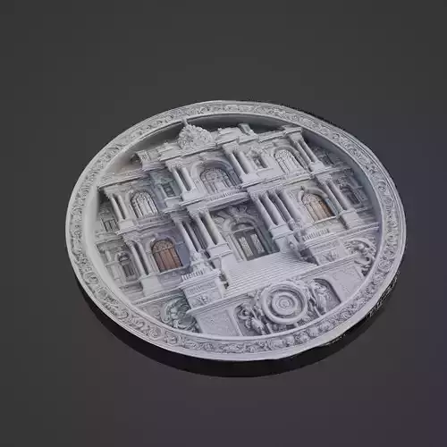 Building House Pendant Medallion