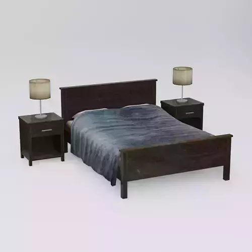 Wooden Bedroom Furniture Set