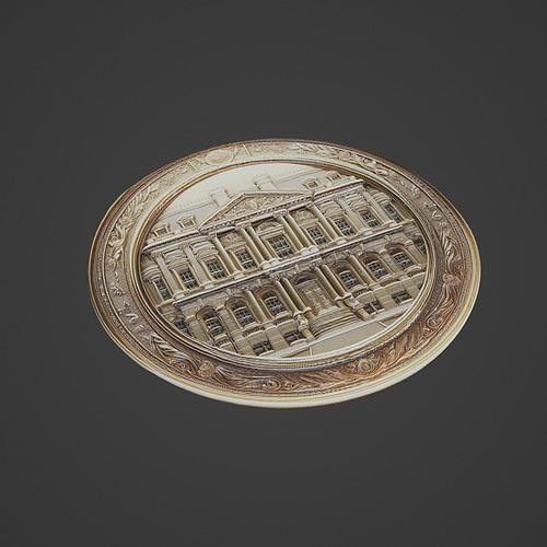 Building House Pendant Medallion 3D print model