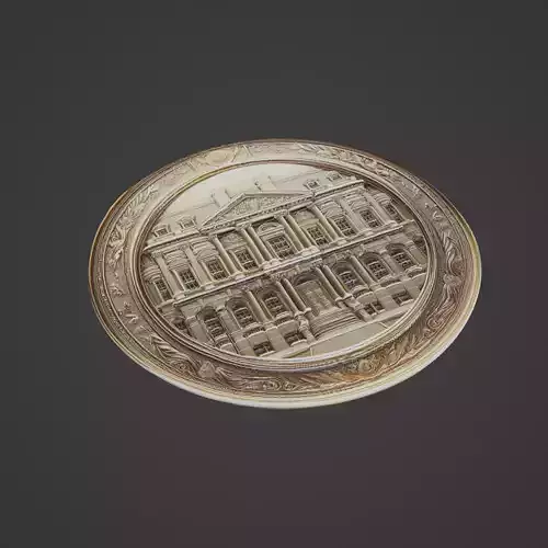 Building House Pendant Medallion