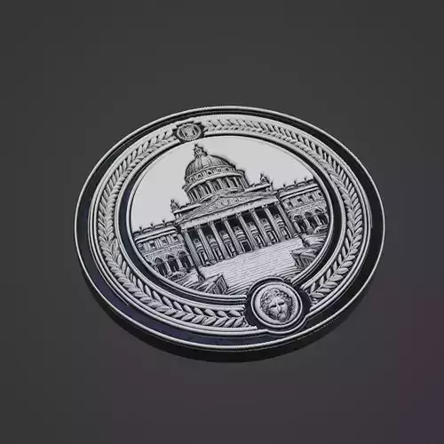 Building House Pendant Medallion