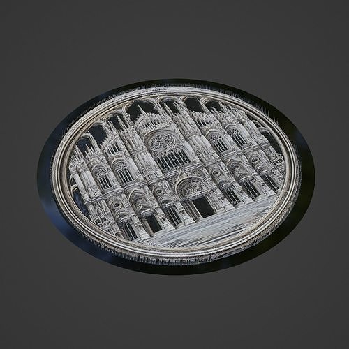 Building House Pendant Medallion 3D print model