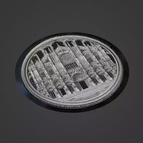 Building House Pendant Medallion