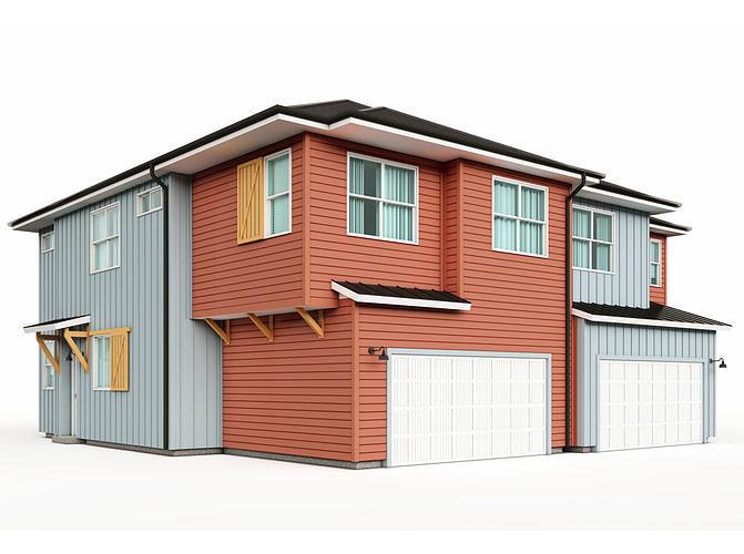 Single Family House-4 3D model