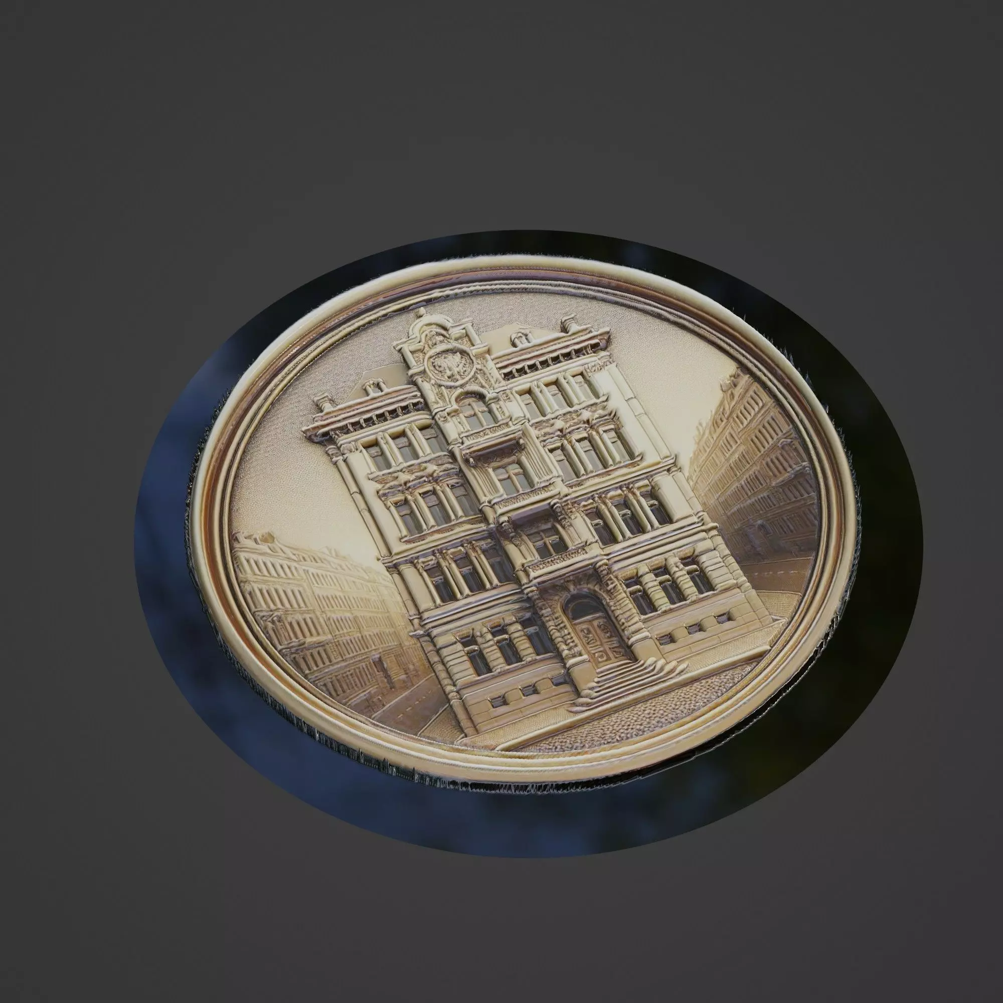 Building House Pendant Medallion 3D print model