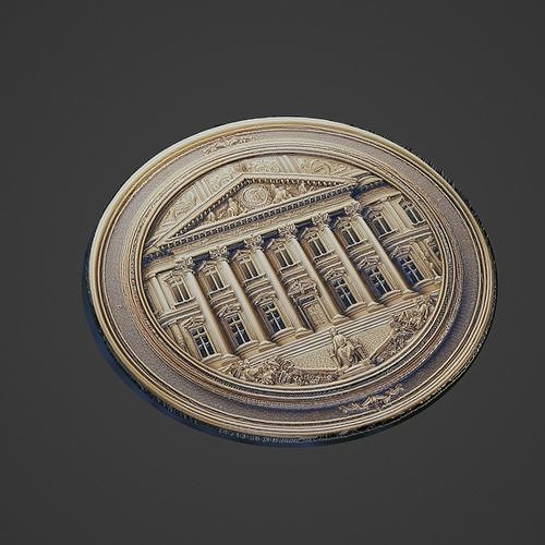 Building House Pendant Medallion 3D print model