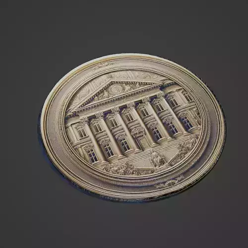 Building House Pendant Medallion