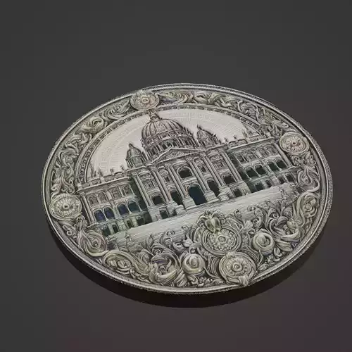 Building House Pendant Medallion