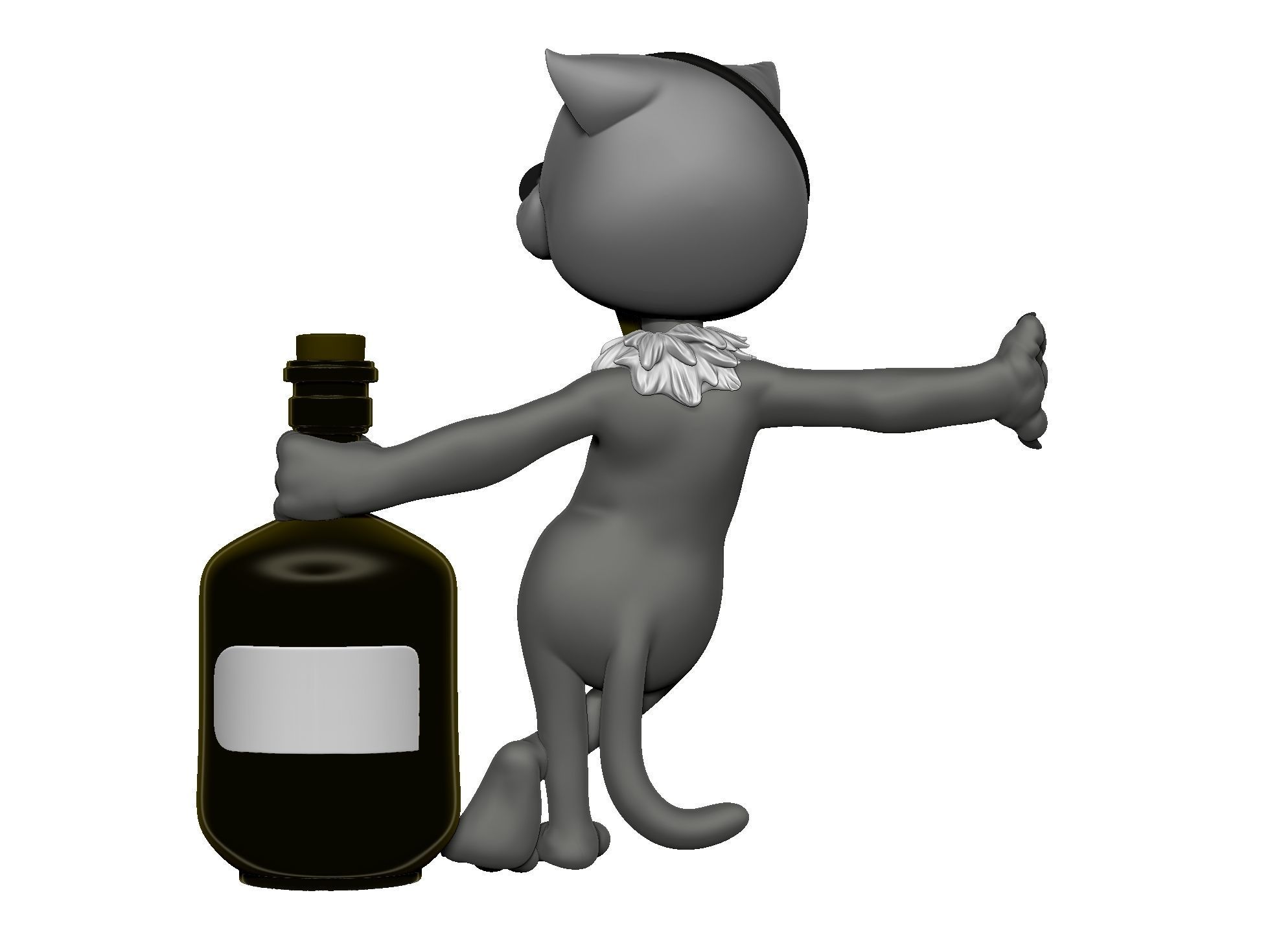 Billy Bones cat for 3D printing STL 3D print model_11