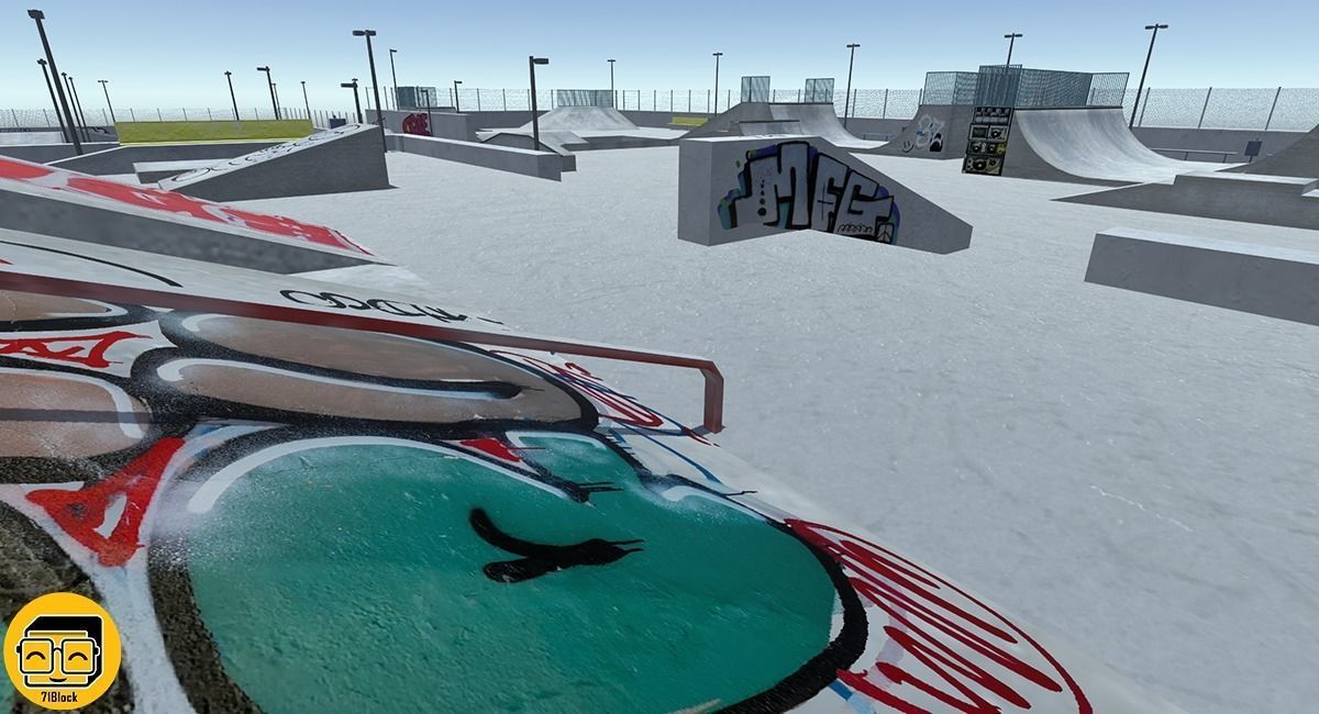 Skate Park Package Low-poly 3D model_7