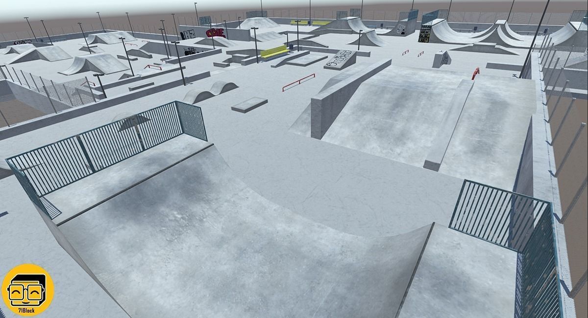 Skate Park Package Low-poly 3D model_3