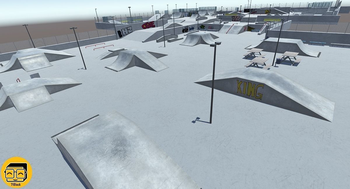 Skate Park Package Low-poly 3D model_8