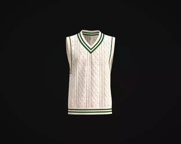 Mens V-neck Loose Sleeveless Knit Sweater Vest