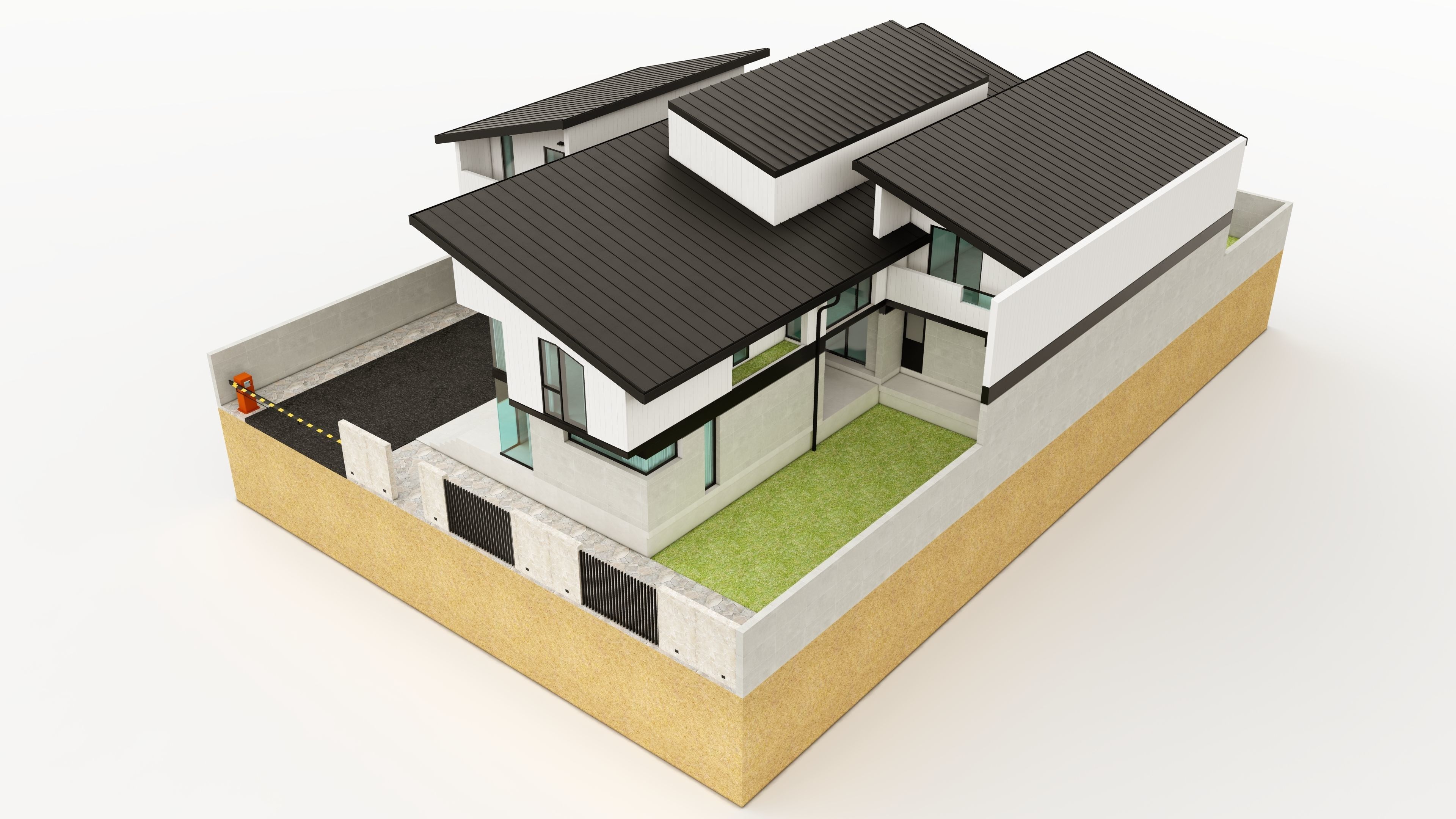 Duplex House-1 3D model_9